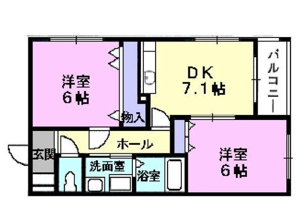 ピーチハウスの物件間取画像